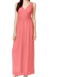 Adrianna Papell Coral Maxi Dress